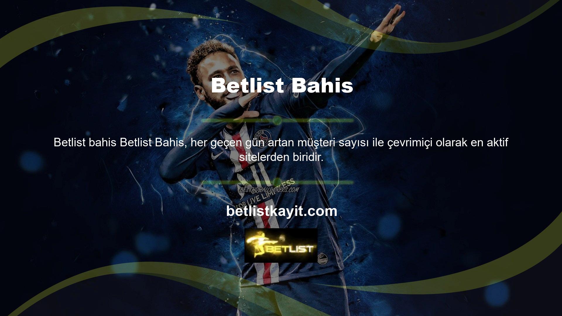 Betlist bahis sitesi programı ile birlikte güvenilir hizmet veren bir internet adresi olarak da karşınıza çıkacaktır